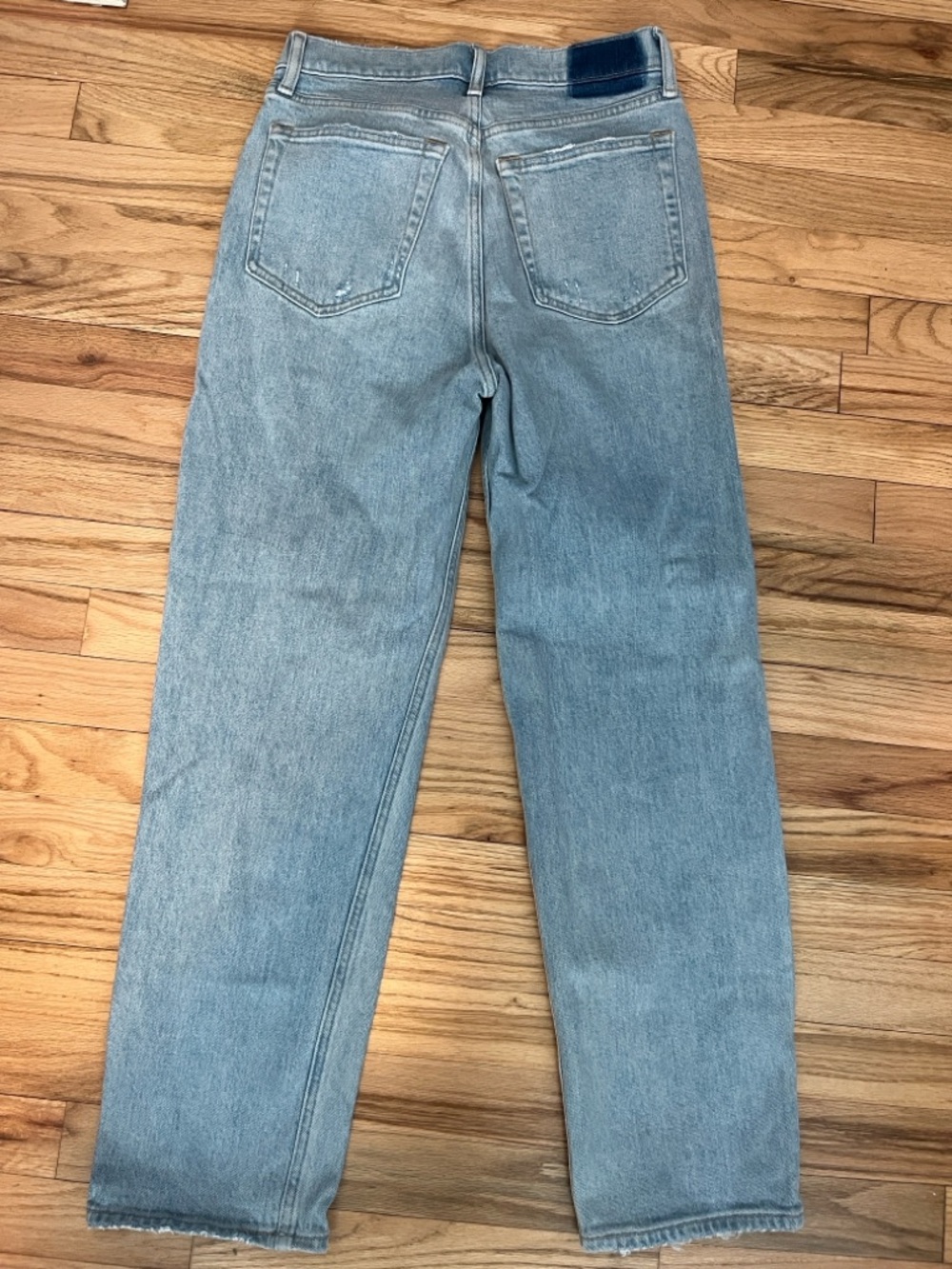 Abercrombie & fitch the dad high rise asymmetrical button fly Jean sz 28 - Picture 5 of 5